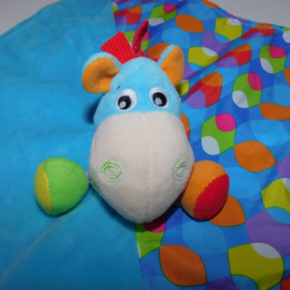 Playgro Blue Horse Pony CLIP CLOP Baby Security  Blanket comforter Baby Lovey - Picture 5 of 6